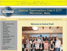 Tablet Screenshot of centraltoastmasters.org